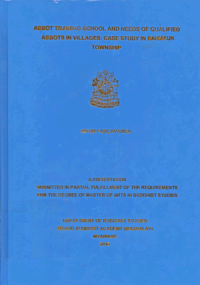 Abbot Training School and Needs of Qualified Abbots in Villages : Case Study In Banmauk Township